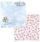ScrapAndMe “Beauties” 12x12 Scrapbook Paper Pack | 5 Double-Sided Sheets | Baby Girl & Pastel Floral Designs